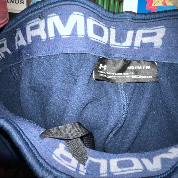 Under Armour Men’s Coldgear Loose Fleece Pants  Size Med. Black - Picture 2 of 3